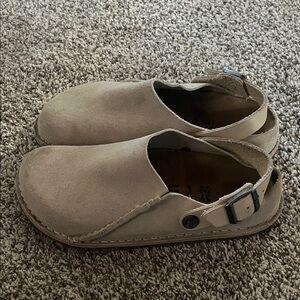 Birkenstock Taupe Suede Loafers